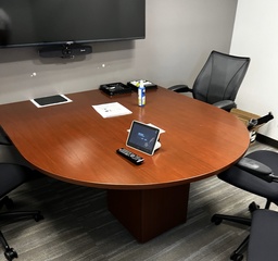 [#C8-52] Half Oval Conference Table