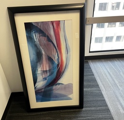 [#J3-24] Artwork in Long Rectangular Frame