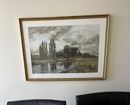 [#J2-21] Artwork in Gold Coloured Frame