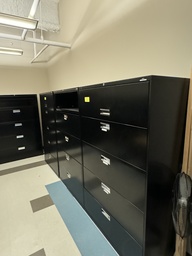 [#D10-70] Tall Black Lateral File Cabinet