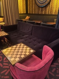 [#B7-58] Navy blue sofa