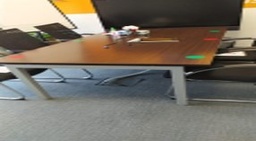 [#C8-144] Wood Top Conference Table