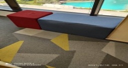 [#B11-159] Red Ottoman