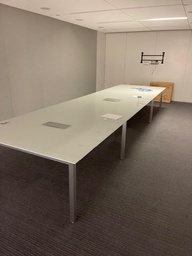 [#C6-5 (47)] Glass Table, 18’ x 5' 