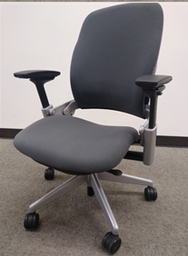 [#B13-29] Leap, Gray Seat/Slvr frame Task Chair