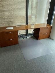 [#D5-1] 8' Wood Desk/Credenza with Peds