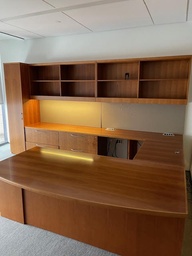 [#E8-23] Left Hand U-Shaped Desk with Storage (11'x9'x7')