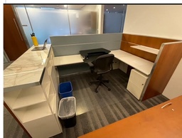 [#E5-36] Reception Desk with Marble Top