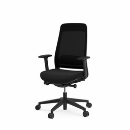 [#B13-58] Black Task Chair with Arms