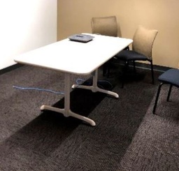 [#C5-63] White Rectangular Table (item represented by image)