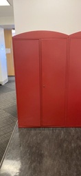 [#D19-11] Metal 5-High Closed Storage, Red