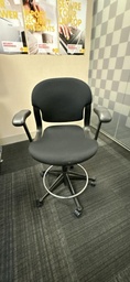 [#B13-44] Herman Miller Equa Drafting Stool, Black