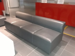 [#B6-36] Leather Sofa - 7'4"