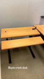 [#E10-67] Maple Crank Desk