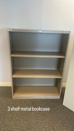 [#D2-15] 3 Shelf Metal Bookcase