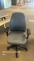 [#B13-38] Highback Blue Grey Task Chair