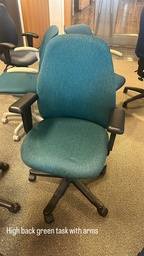 [#B13-83] Highback Green Task with Arms