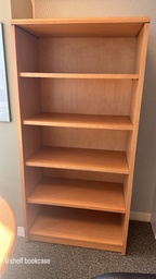 [#D4-44] 6 Shelf Bookcase
