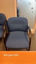 [#B8-79] Blue Guest Chair 