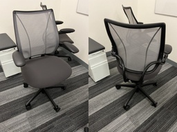[#B13-8] HumanScale Black Mesh Back Task Chair