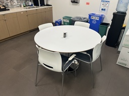 [#C5-49] Round White Table