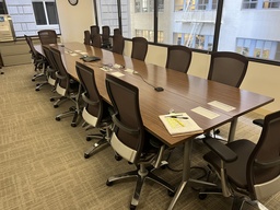 [#C19-53] Kimball Waveworks Brown Training Table