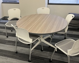 [#C5-62] Round Walnut Table