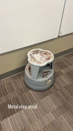 [#L1-63] Grey metal stepstool