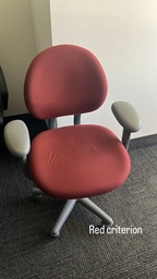 [#B13-4] Red Steelcase Criterion Task Chair