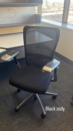 [#B13-20] Noir Chaise de travail Haworth Zody