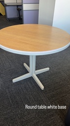 [#C5-37] Table ronde avec base blanche