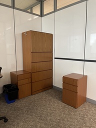 [#D12-87] Wood Filing Cabinet