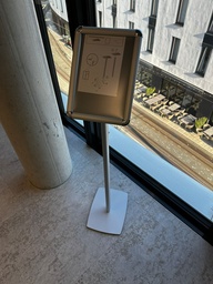 [#L1-34] Advertising holder grey