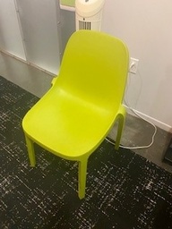 [#B4-180] Green plastic chair