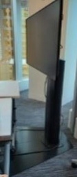 [#H16-3] LFD screen, black freestanding flat base