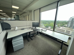 [#E6-44] L-shape Desk - 23x70