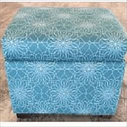 [#B11-12] 40-3025 - Durango Ottoman, Upholstered, Wood Legs (27Wx18Dx18H)