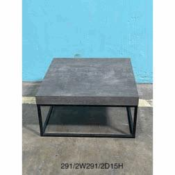 [#C3-204] Coffee Table with Metal Base (29.50Wx29.50Dx15H)