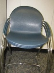 [#B4-23] Blue Stacking Chairs