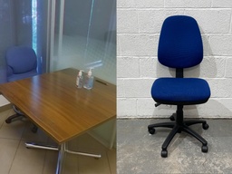 [#B12-3] Blue Task Chair (photo representation on the right)