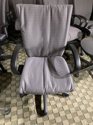 [#B13-36] Task Chairs - With Arms - Dark Grey