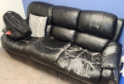 [#B7-10] Leather Couch