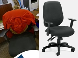 [#B13-1] Black Task Chair