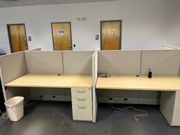 [#A3-2] Quad cubicle systems (30"x66" ) (4 desks in 1 unit)