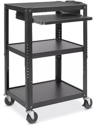 [#C1-163] Uline Rolling AV Cart (24.75Wx19.50Dx33-41H) (photo representation)