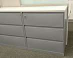 [#D12-20] W 72 X D 18 X H 40 File Cabinet (6 drawer) w/common top