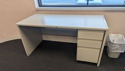 [#E3-21] STEELCASE DESK  30"X60" w/BBF PED DESK