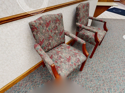 [#B8-1] Floral Guest Chair