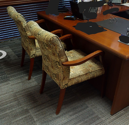 [#B8-6] Patterned Guest Chairs