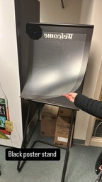 [#J4-10] Black Poster Stand